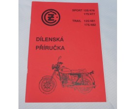 DÍLENSKÁ PŘÍRUČKA - ČZ 125/476 + 175/477 (EXPORT) + TRAIL 481,482